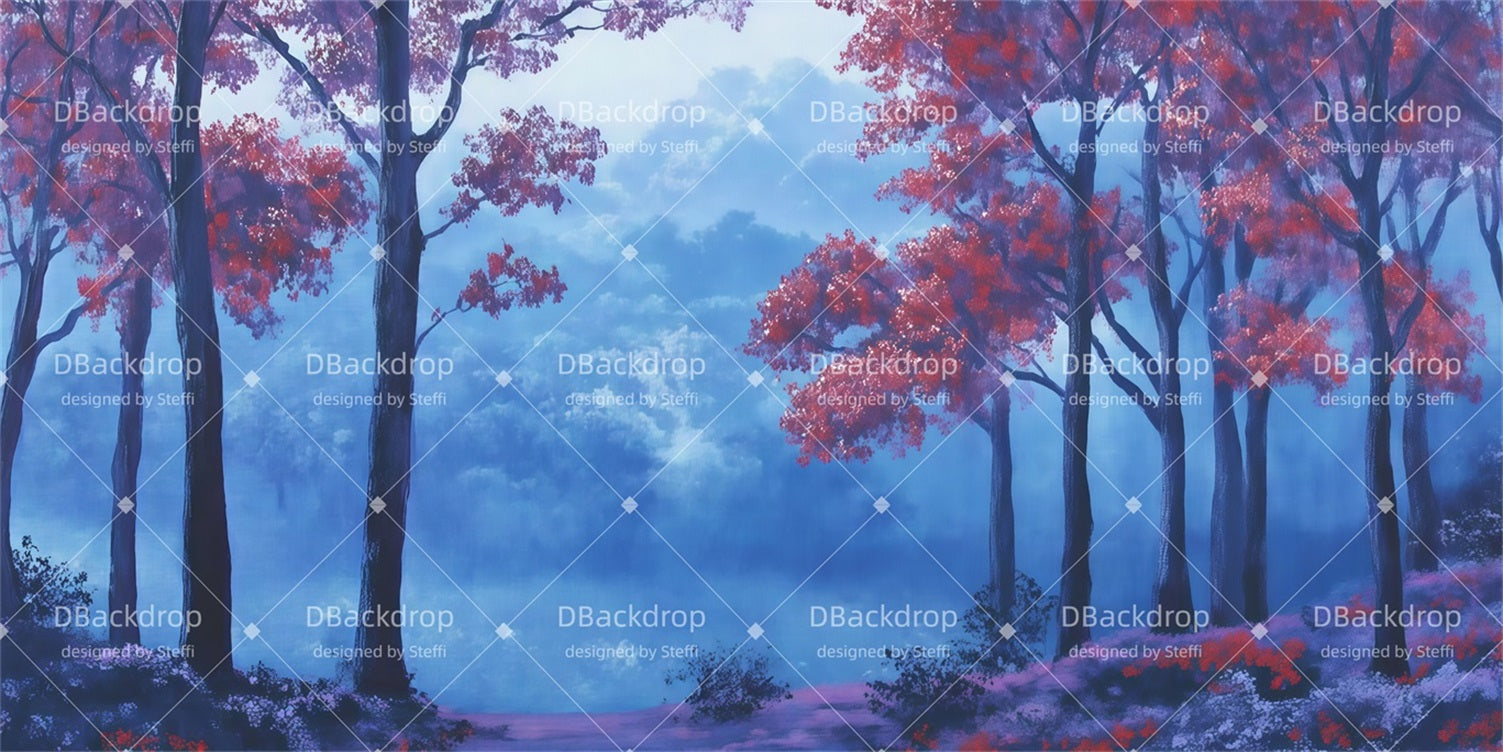 Performance Backdrops Serene Forest Sunrise Theater Backdrops UK CSH510-T77