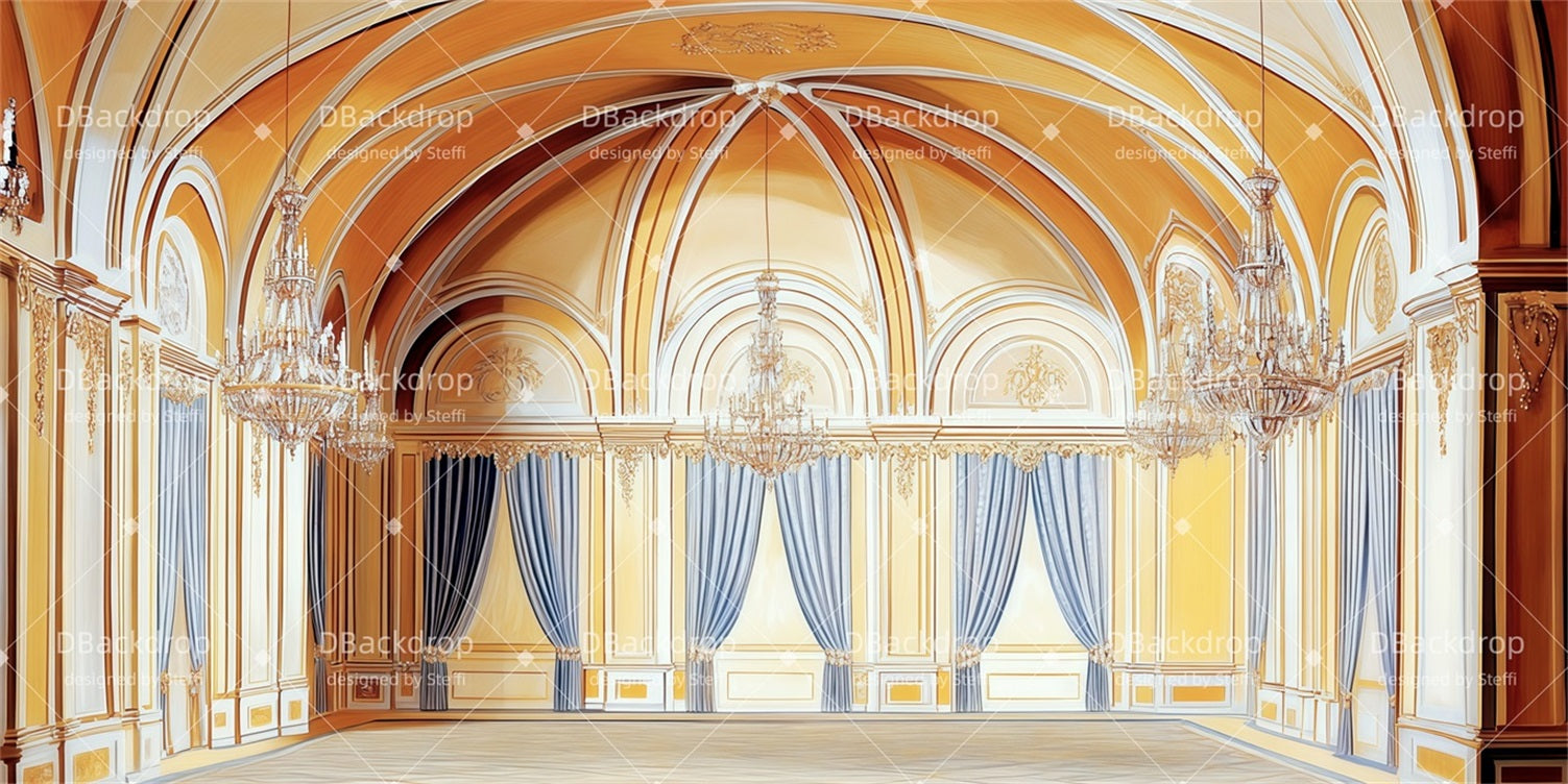 Church Stage Backdrops Castle Hall Dance Recital Backdrops UK CSH510-T85