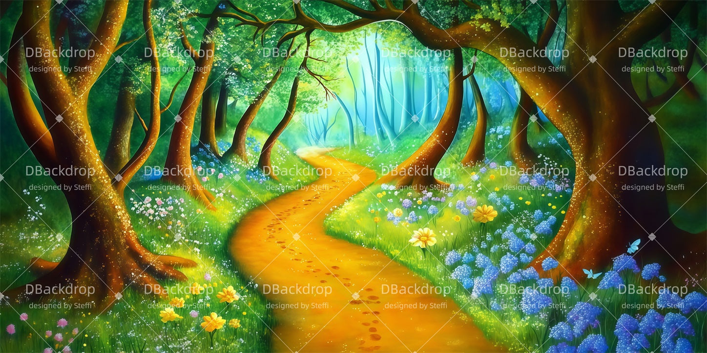 Musical Backdrops Whoville Forest Theater Stage Backdrop UK CSH511-T14