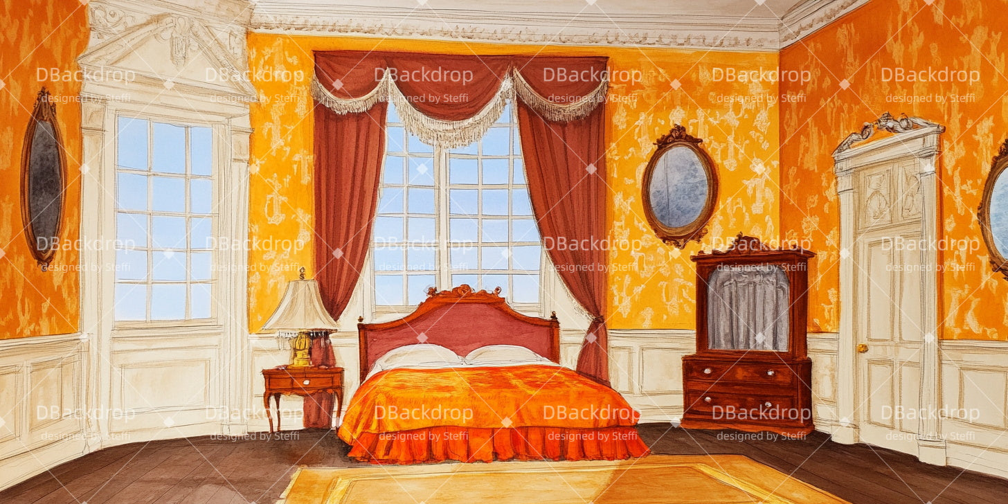 Theater Backdrop Victorian Room Professional Stage Backdrops UK CSH511-T1