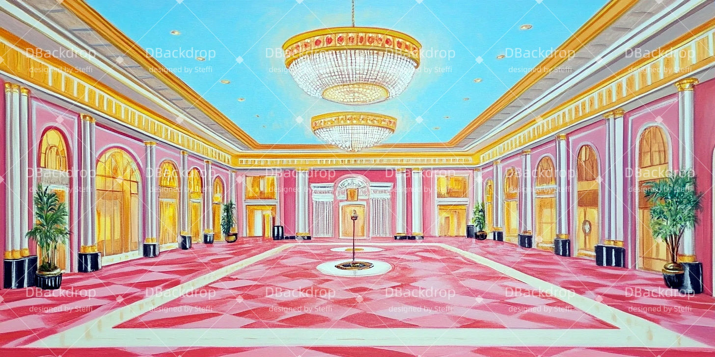 Large Stage Backdrops Retro Hostel Theater Stage Backdrop UK CSH511-T41