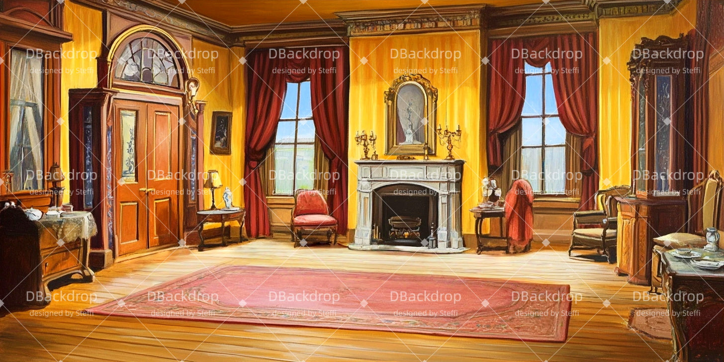 Performance Backdrops Retro Interior Professional Stage Backdrops UK CSH511-T53