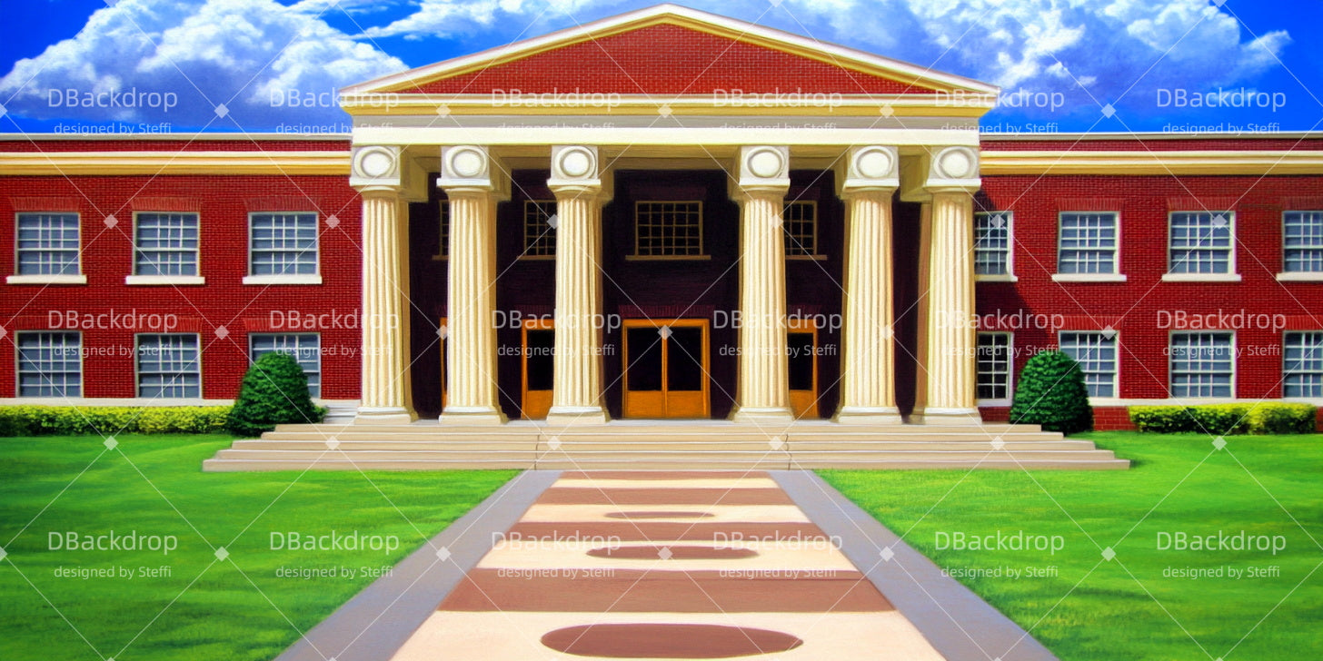 Large Stage Backdrops Retro School Backdrop For Theater Play UK CSH511-T54