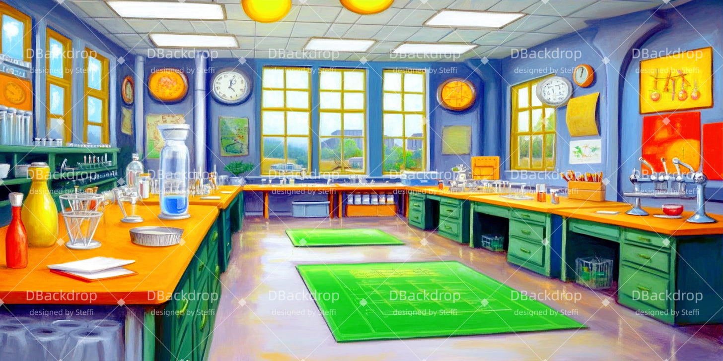 Theater Backdrop Scientific Classroom Stage Backdrops For Sale UK CSH511-T67