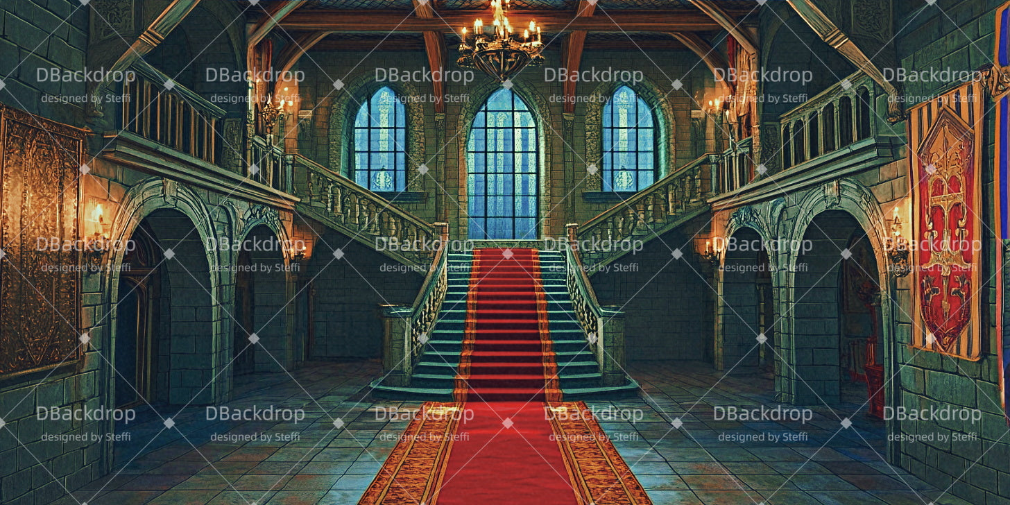 Professional Stage Backdrops Palace Interior Theater Backdrop UK CSH511-T74