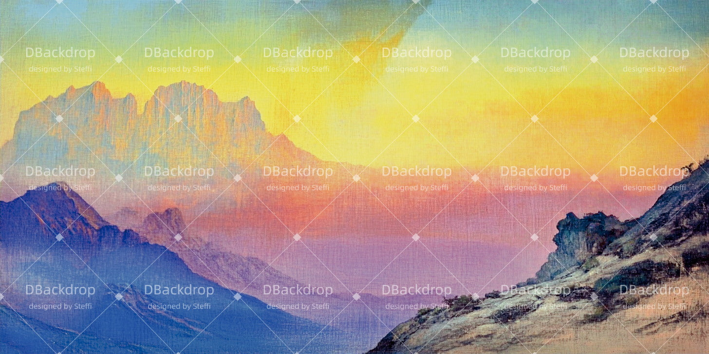 Stage Scenery Backdrops Desert Sunrise Theater Stage Backdrop UK CSH511-T76