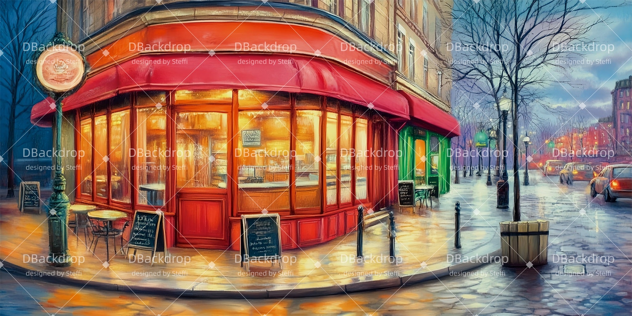 Stage Backdrops Corner Café Theater Backdrops For Sale UK CSH511-T81