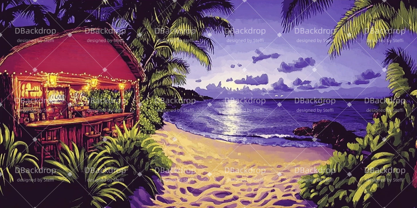Theater Backdrop Beachside Tavern Stage Scenery Backdrops UK CSH511-T87