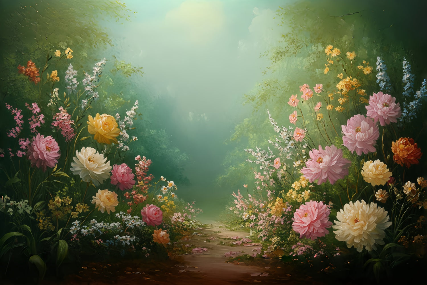 Fine Art Backdrops Secret Garden Path Beautiful Backdrop UK CSH57-266