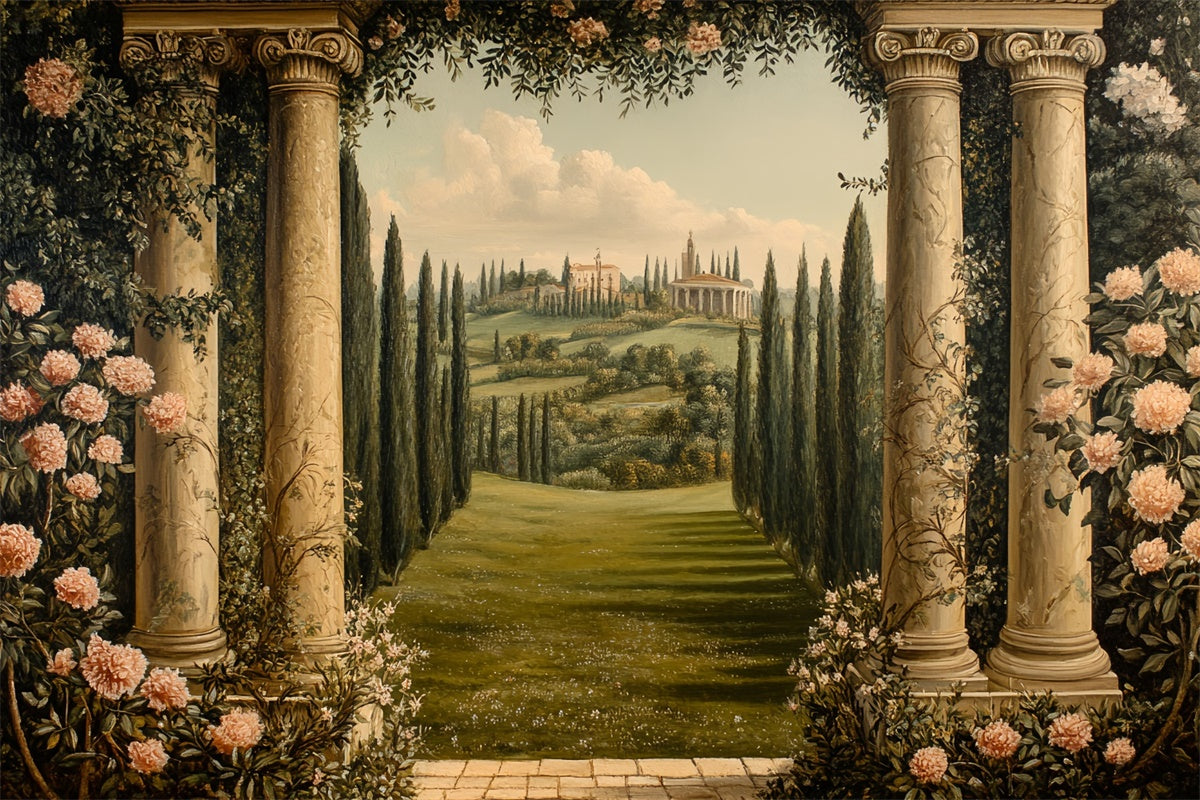 Fine Art Backdrops Regal Garden Vista Beautiful Backdrop UK CSH57-279