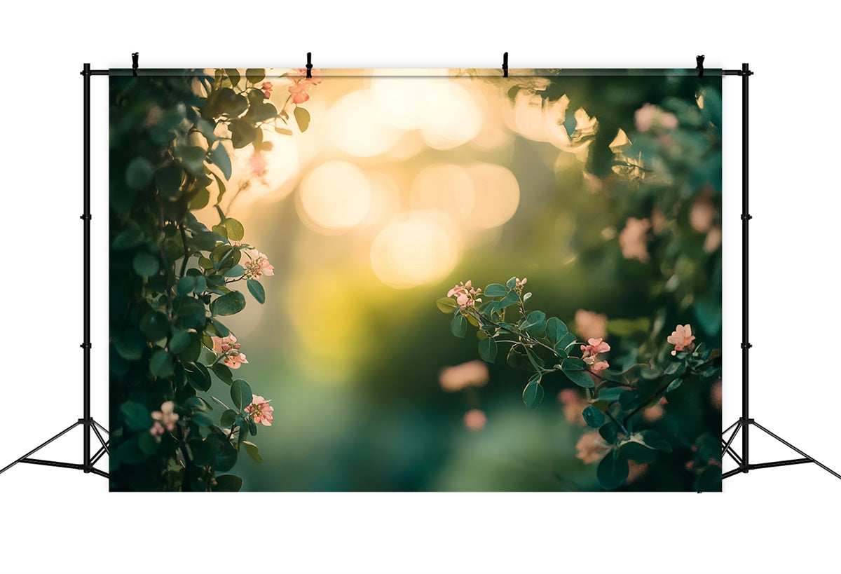 Headshot Photo Backdrop Sunset Garden Bloom Backdrop UK CSH57-3