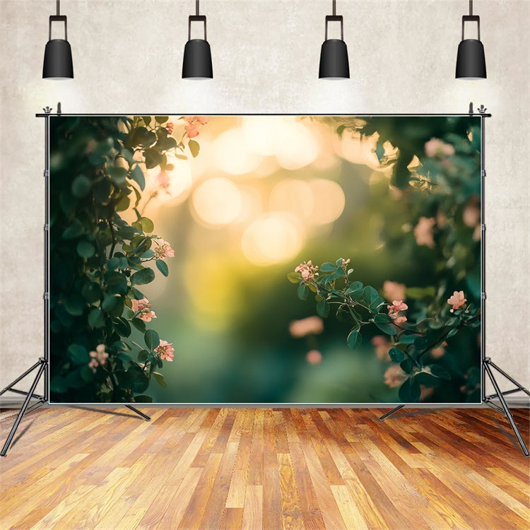 Headshot Photo Backdrop Sunset Garden Bloom Backdrop UK CSH57-3