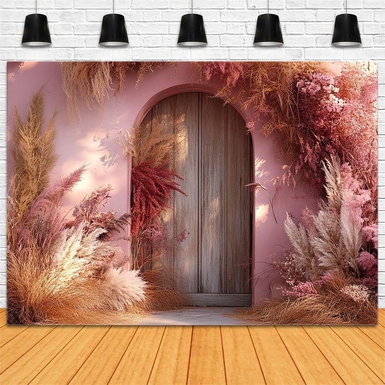 Boho Backdrop Photography Sunset Bloom Arch Backdrop UK CSH57-301