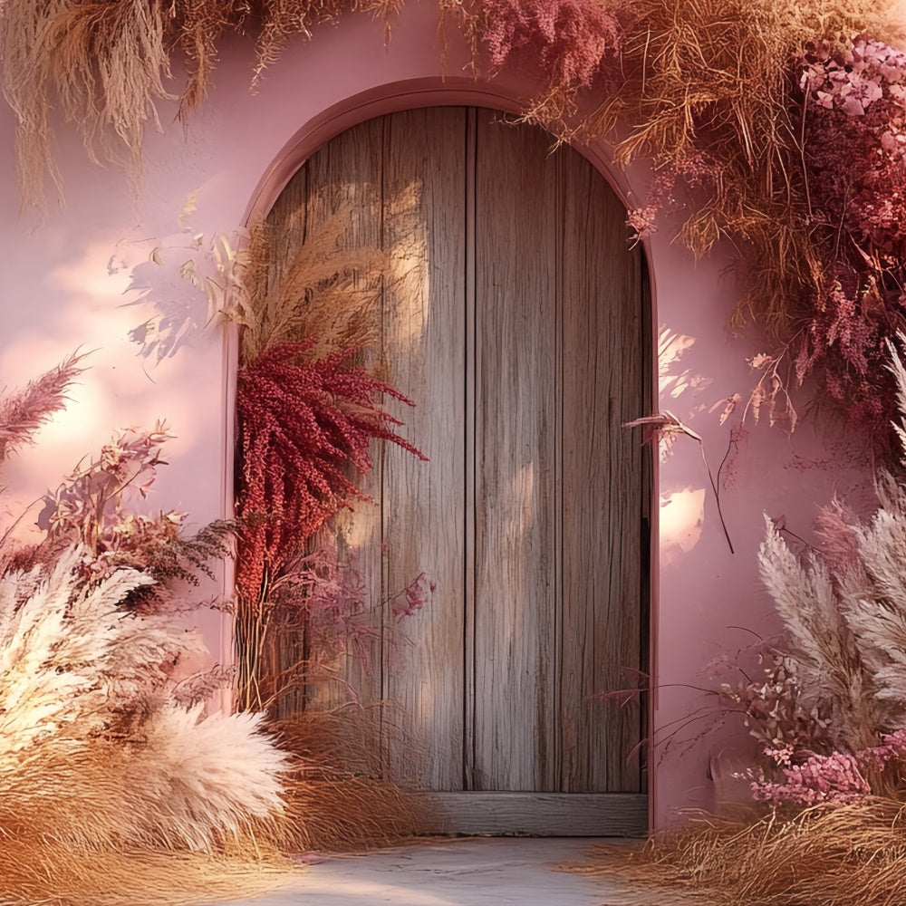Boho Backdrop Photography Sunset Bloom Arch Backdrop UK CSH57-301