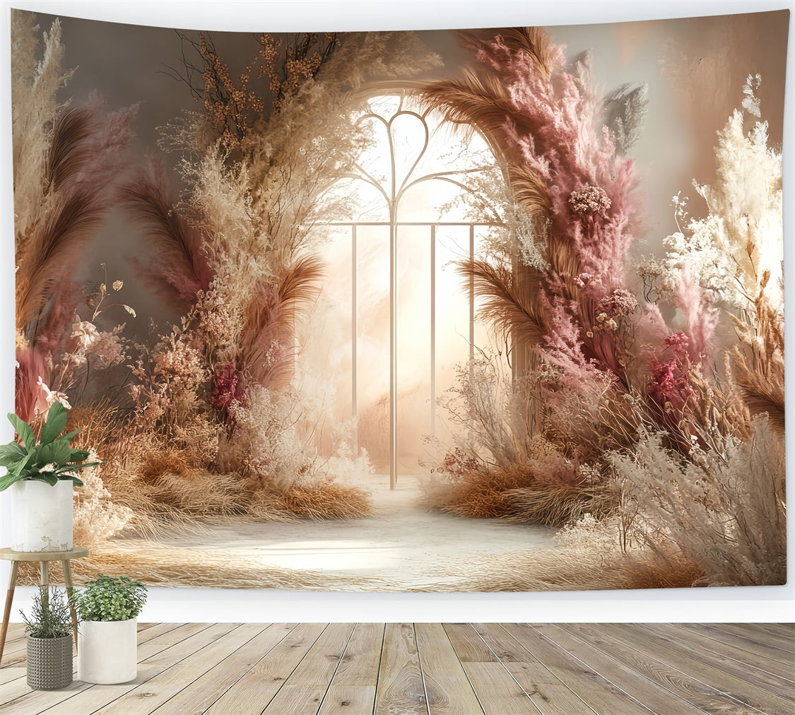 Bohemian Photo Backdrop Bloom Arch Enchanted Backdrop UK CSH57-302