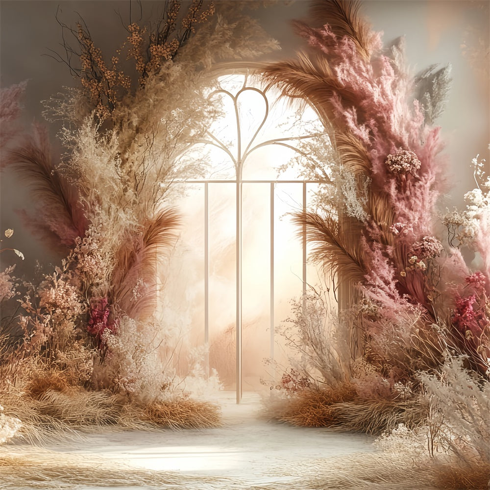 Bohemian Photo Backdrop Bloom Arch Enchanted Backdrop UK CSH57-302