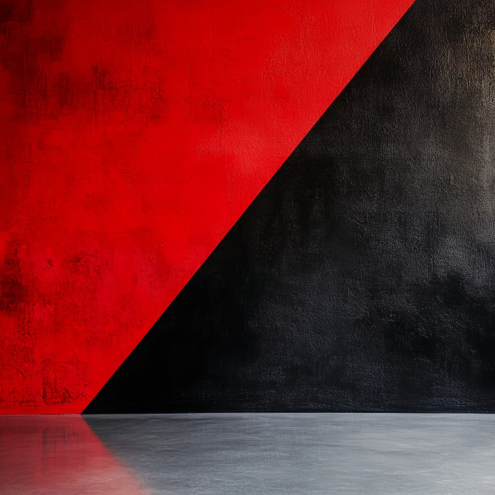 Cool Backdrops Red Black Geometric Contrast Abstract Photography Backdrops UK CSH58-150
