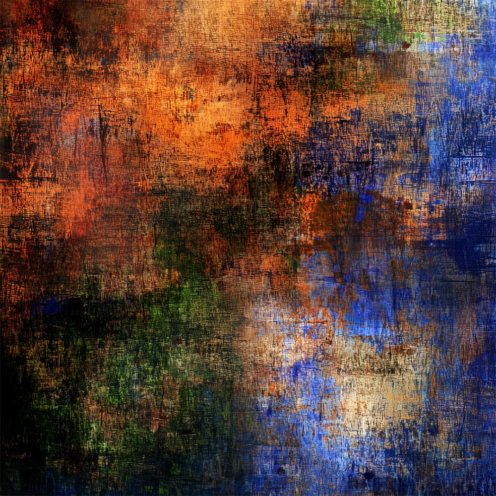 Grunge Backdrop Rustic Ember Indigo Layers Abstract Photo Backdrop UK CSH58-178