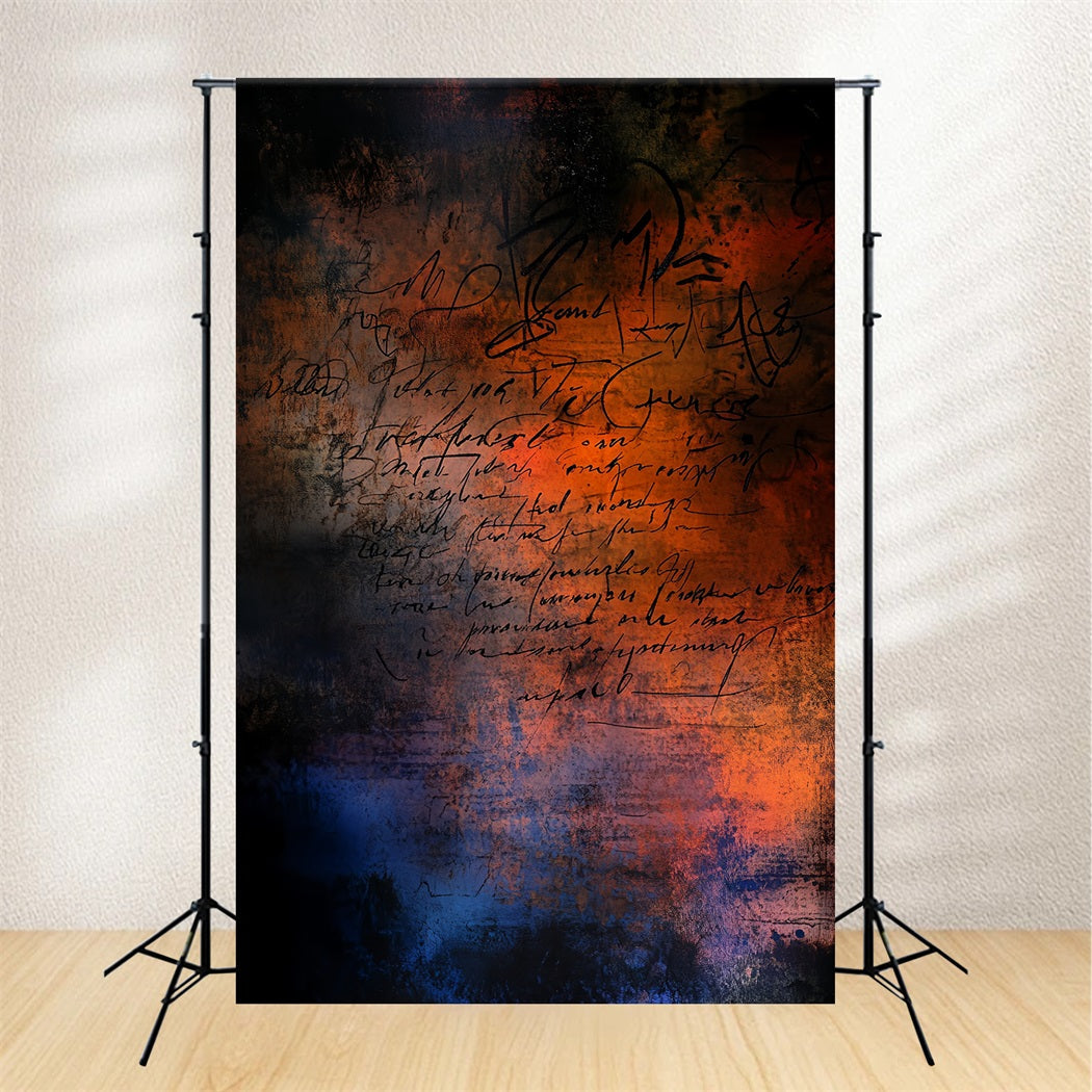 Grunge Backdrop Burnt Script Grunge Texture Abstract Backdrop for Photography UK CSH58-181