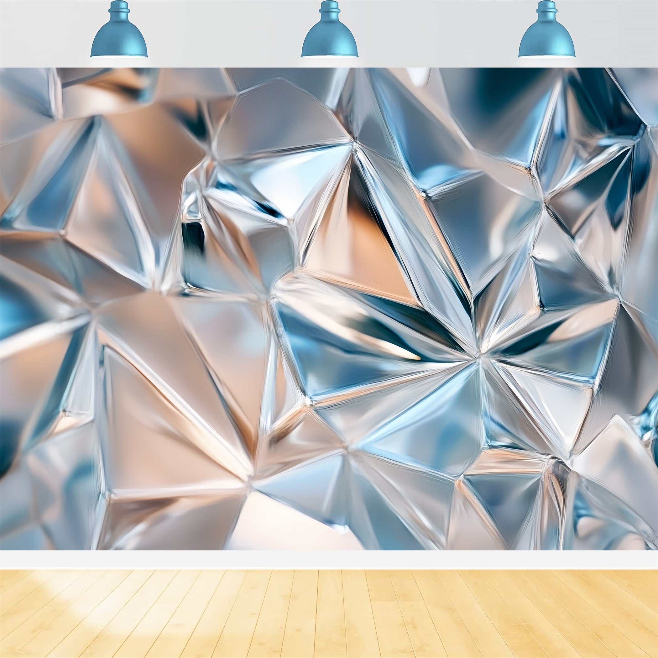Cool Backdrops Crystal Faceted Geometric Surface Abstract Photography Backdrops UK CSH58-195