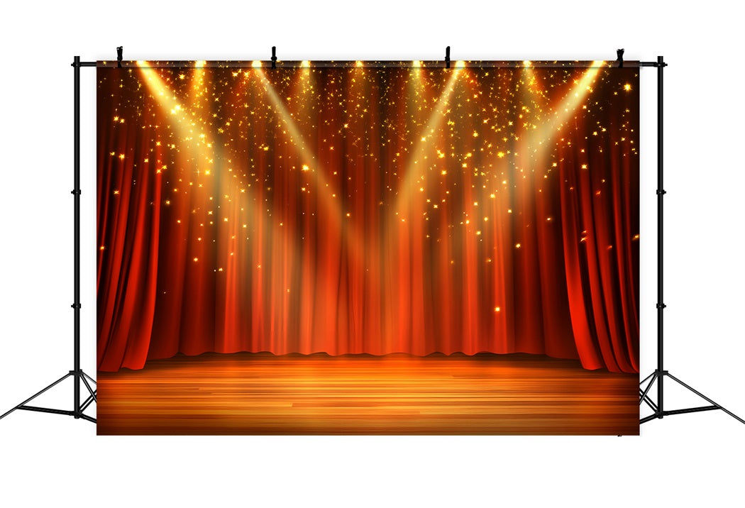 Spotlight Backdrop Red Curtain Spotlight Glow Stage Backdrop UK CSH58-244