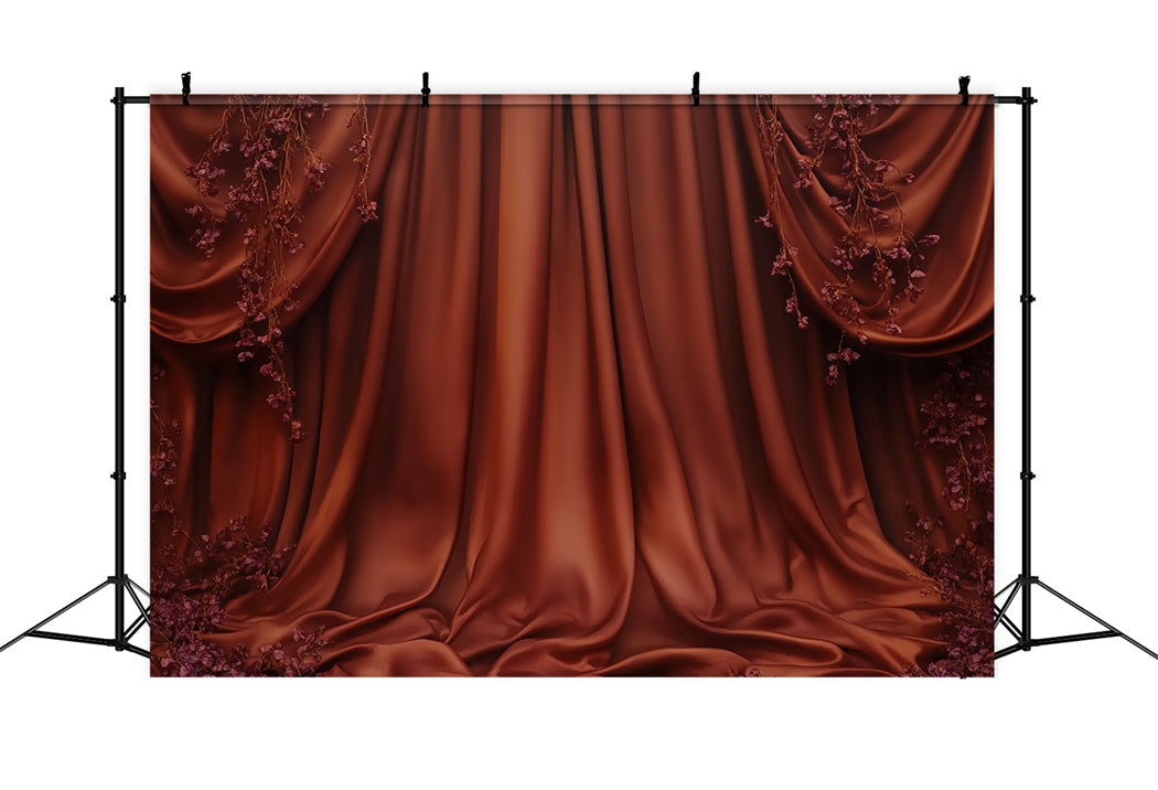 Sexy Backdrop Rustic Satin Drapery Blossoms Boudoir Backdrop Ideas UK CSH58-248