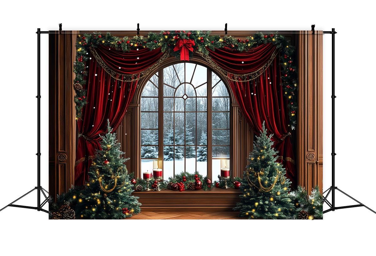 Christmas Backdrop Ideas Elegant Holiday Drapes Backdrop UK CSH6-273