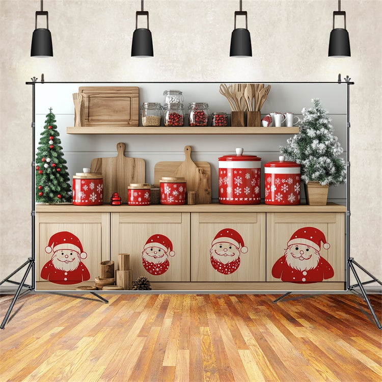 Christmas Photography Backdrops Merry Baking Corner Backdrop UK CSH6-282