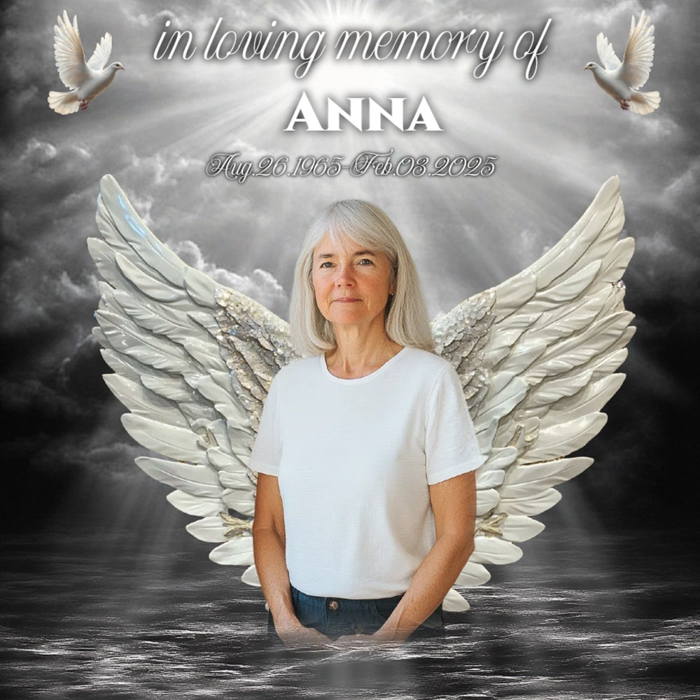Memorial Backdrops Heavenly Peace Tribute Personalized Backdrop UK CSH6-372