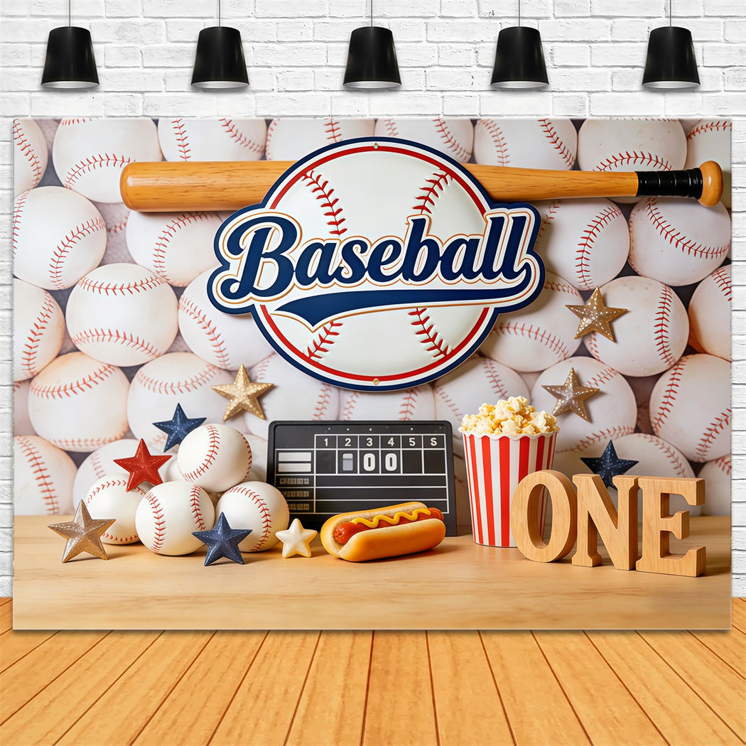 Baseball Photo Backdrop 1st Birthday Party Decor Sports Theme Backdrop UK CSH61-182