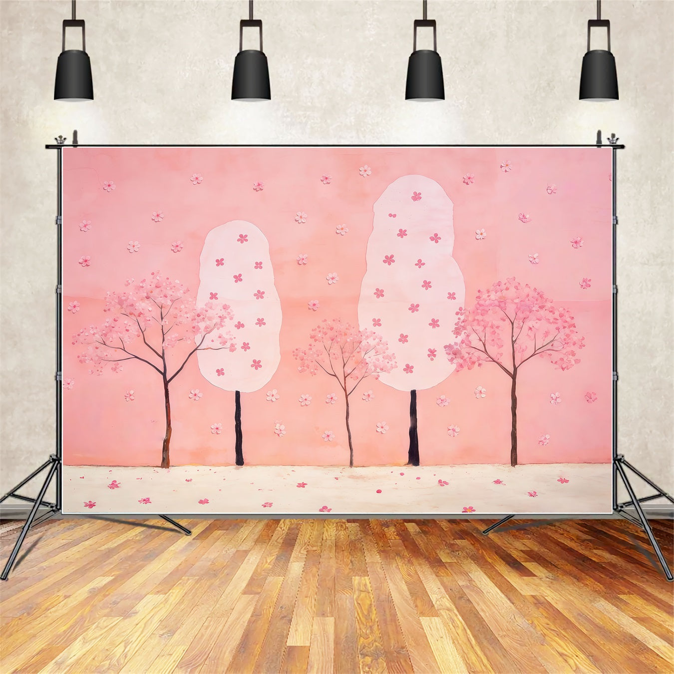 Forest Photo Booth Backdrop Pastel Cherry Tree Dream Backdrop Forest Theme UK CSH61-223
