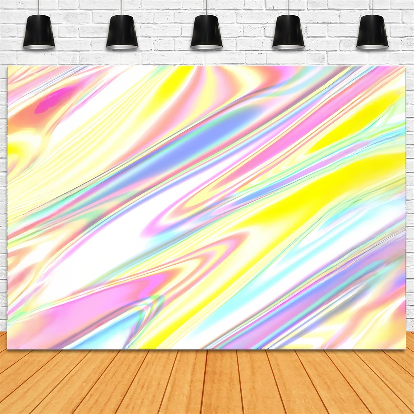 Gradient Backdrop Photography Blue Purple Yellow Flow Headshots Backdrop UK CSH62-40