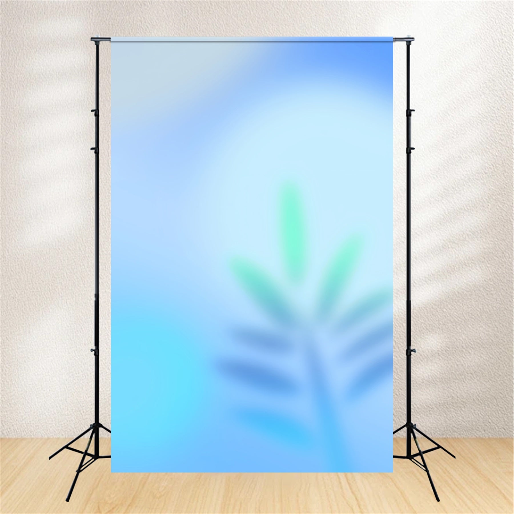 Photo Gradient Backdrop Soft Palm Green Blue Glow Backdrop For Professional Headshot UK CSH62-45