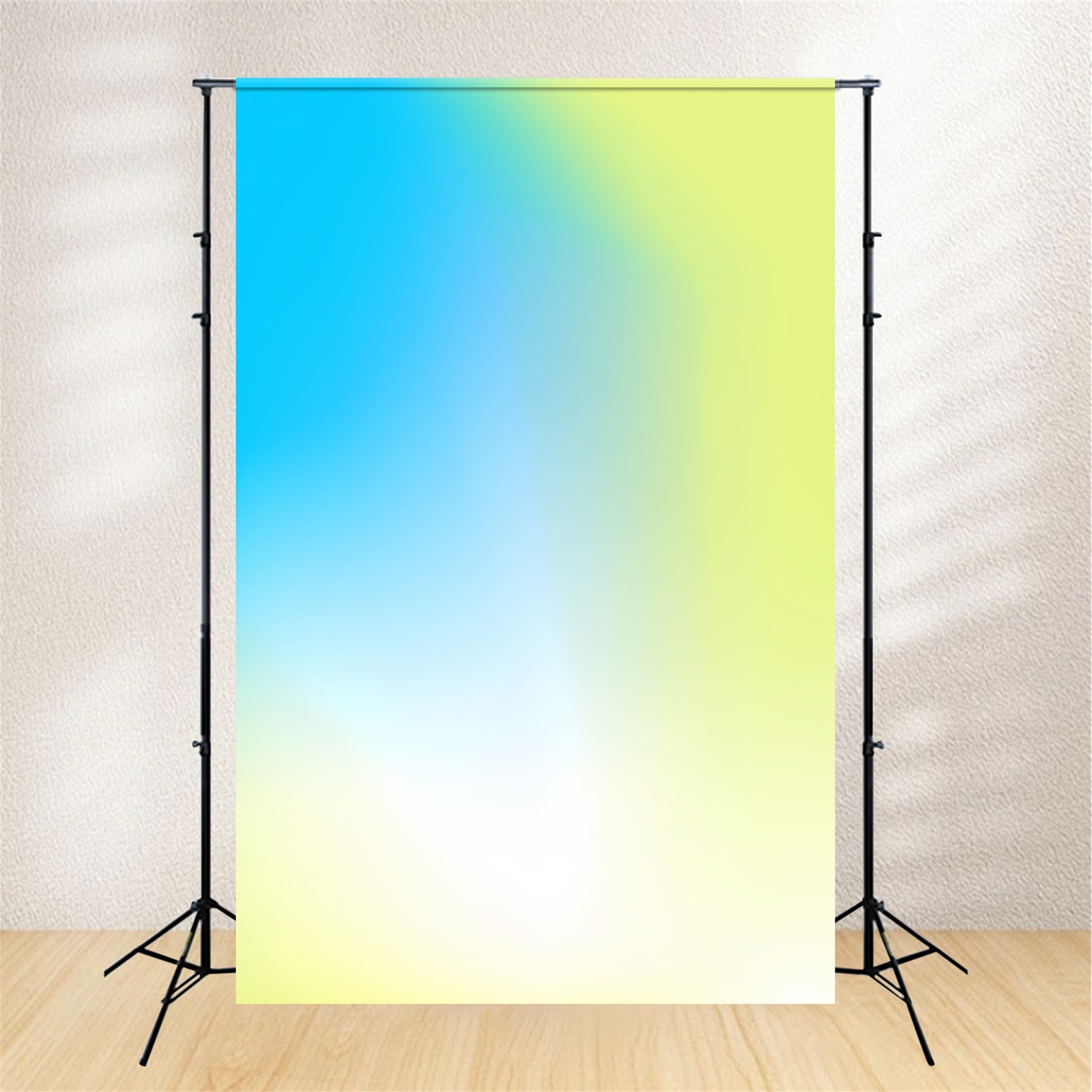 Portrait Gradient Backdrop Ocean Blue Yellow Smooth Fade Portable Headshot Backdrops UK CSH62-47