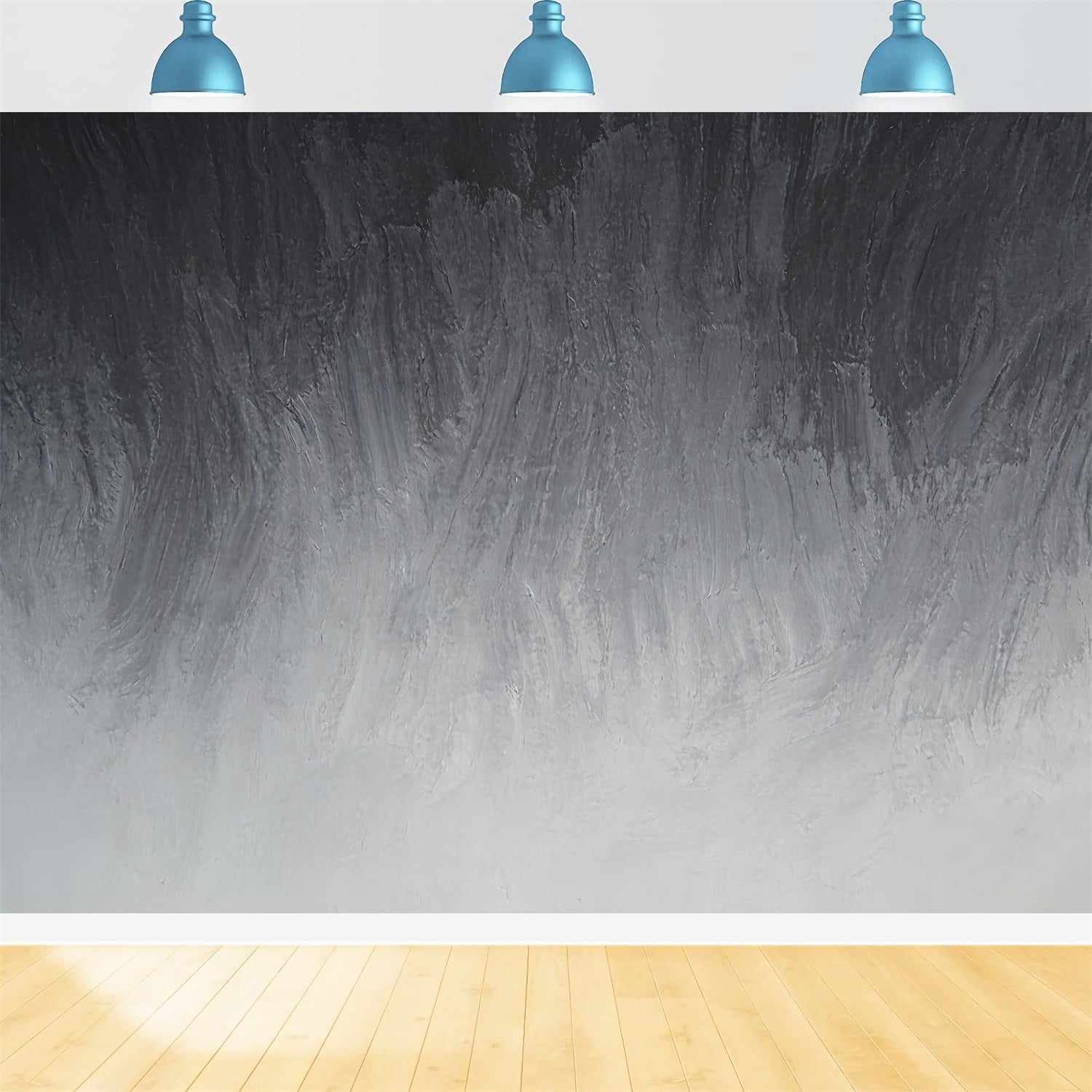 Grey Gradient Backdrop Charcoal Ombre Brush Strokes Backdrops For Headshots UK CSH62-53
