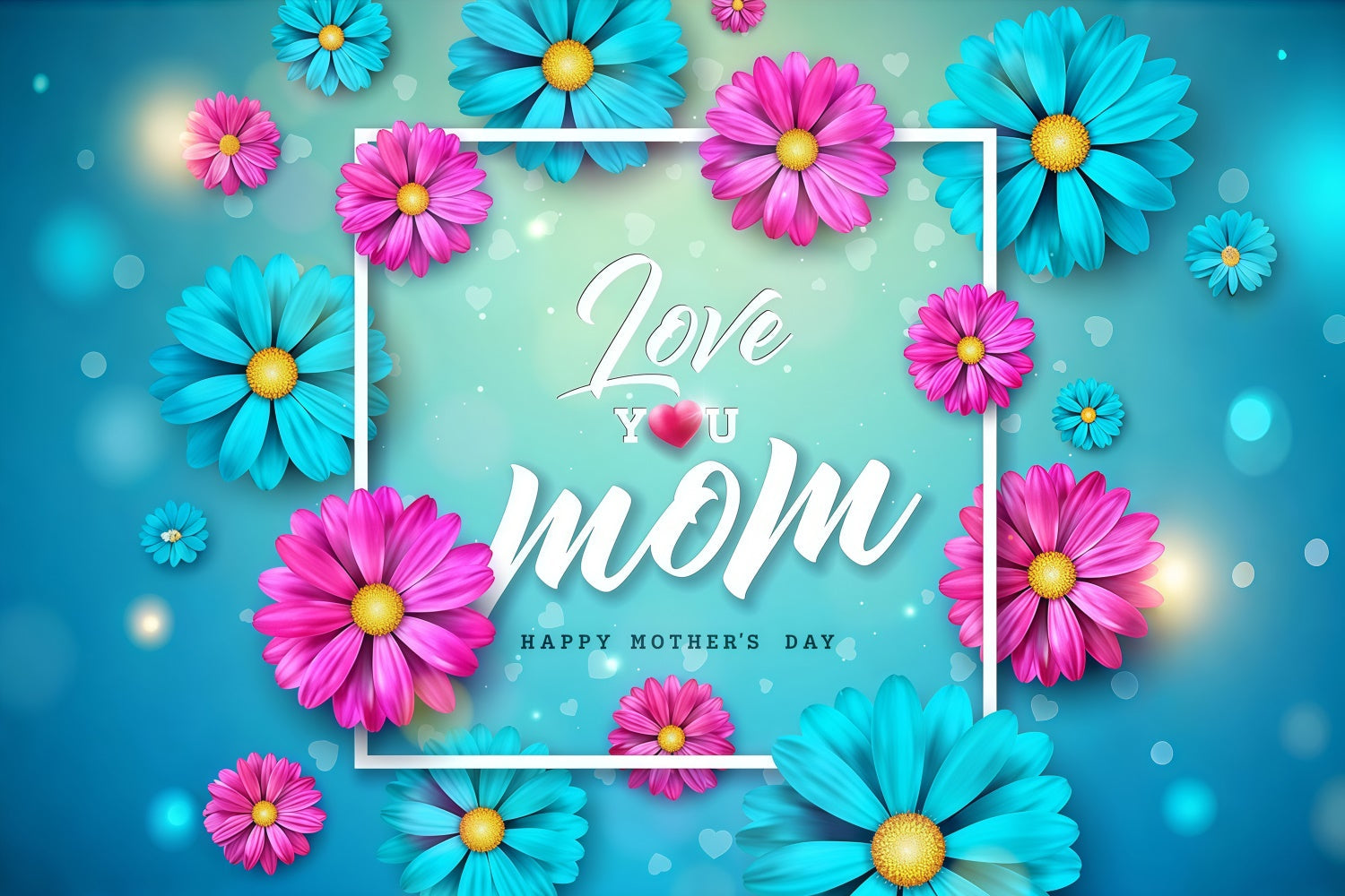 Backdrops For Mother's Day Festive Daisy Romantic Custom Backdrop UK GQ3-205