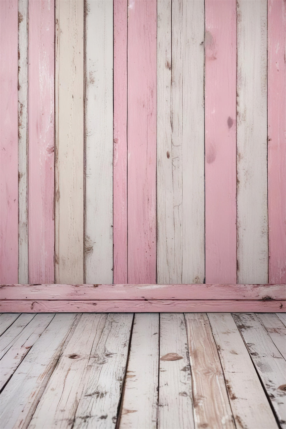 Wood Floor Backdrop Pink White Room Backdrop UK GQ4-104