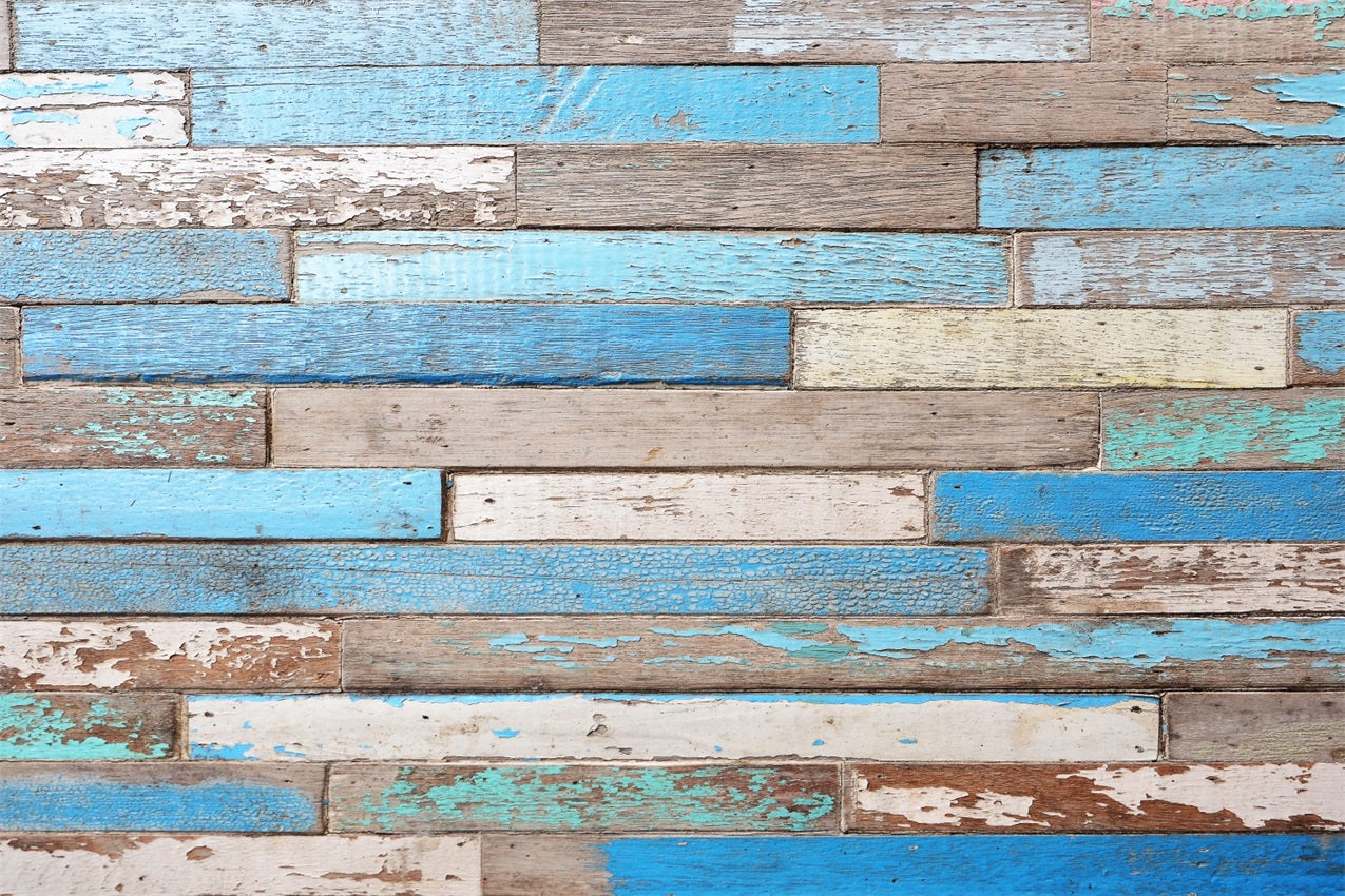 Wooden Backdrop Painted Coastal Backdrop UK GQ4-126