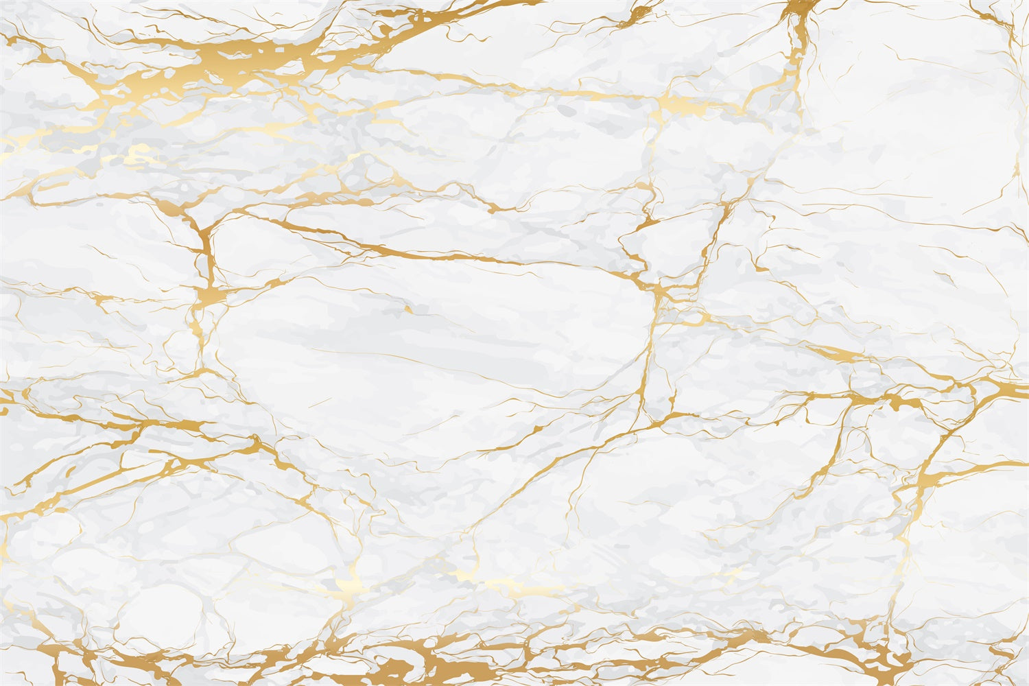 Marble Photography Backdrop White Marble Gold Crack Backdrop UK GQ4-145