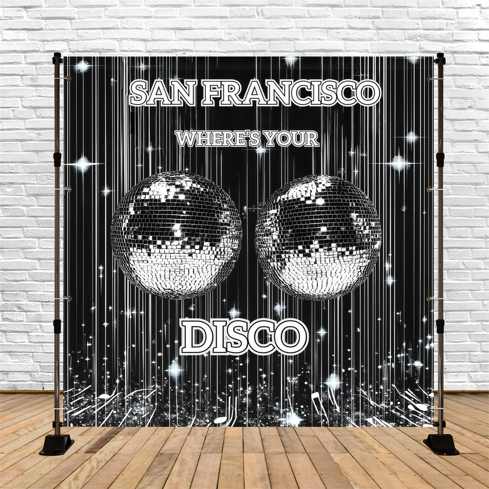 90s Backdrop Sparkling Disco Lights Backdrop UK GQ4-353