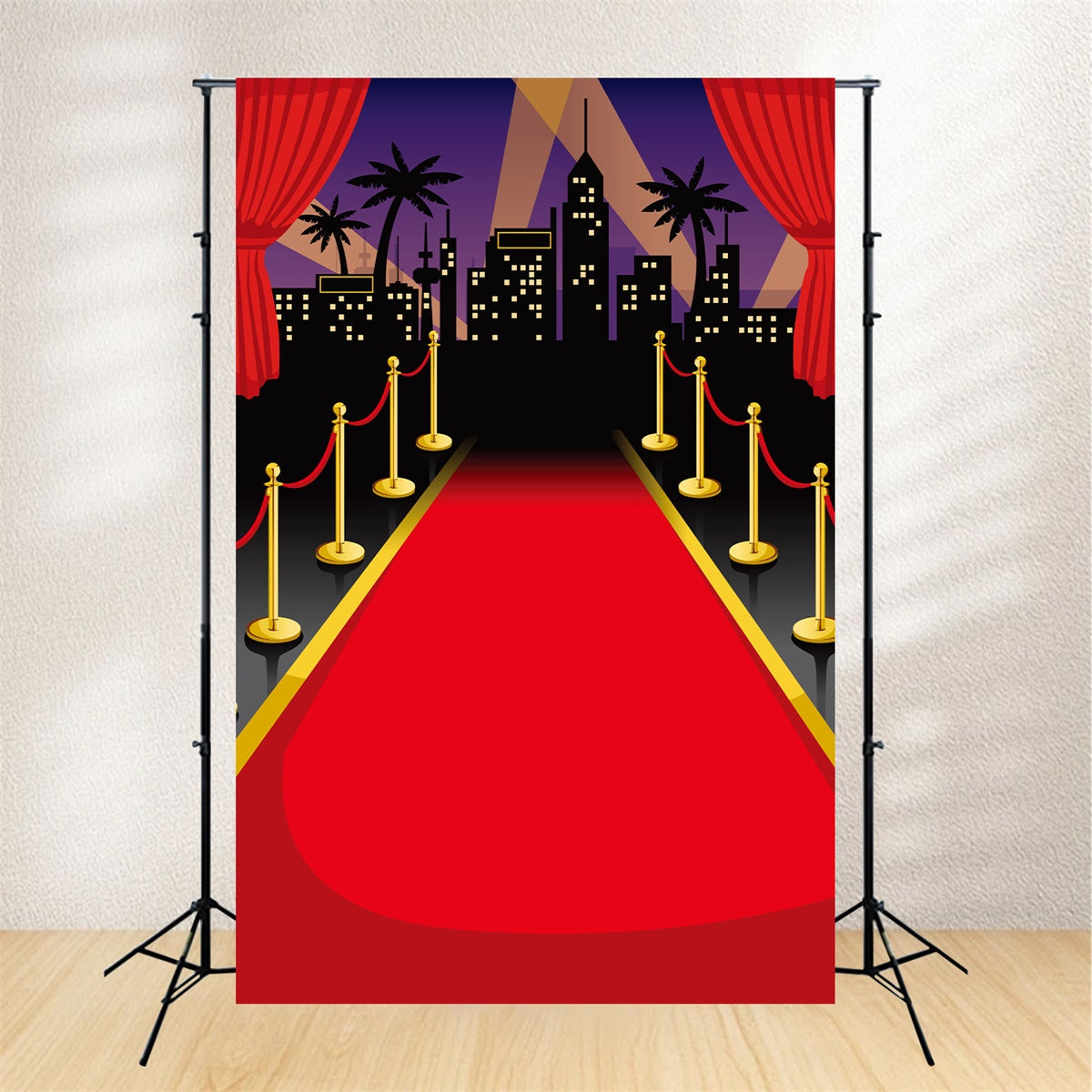Red Carpet Backdrops City Skyline Silhouette Backdrop UK GQ4-83