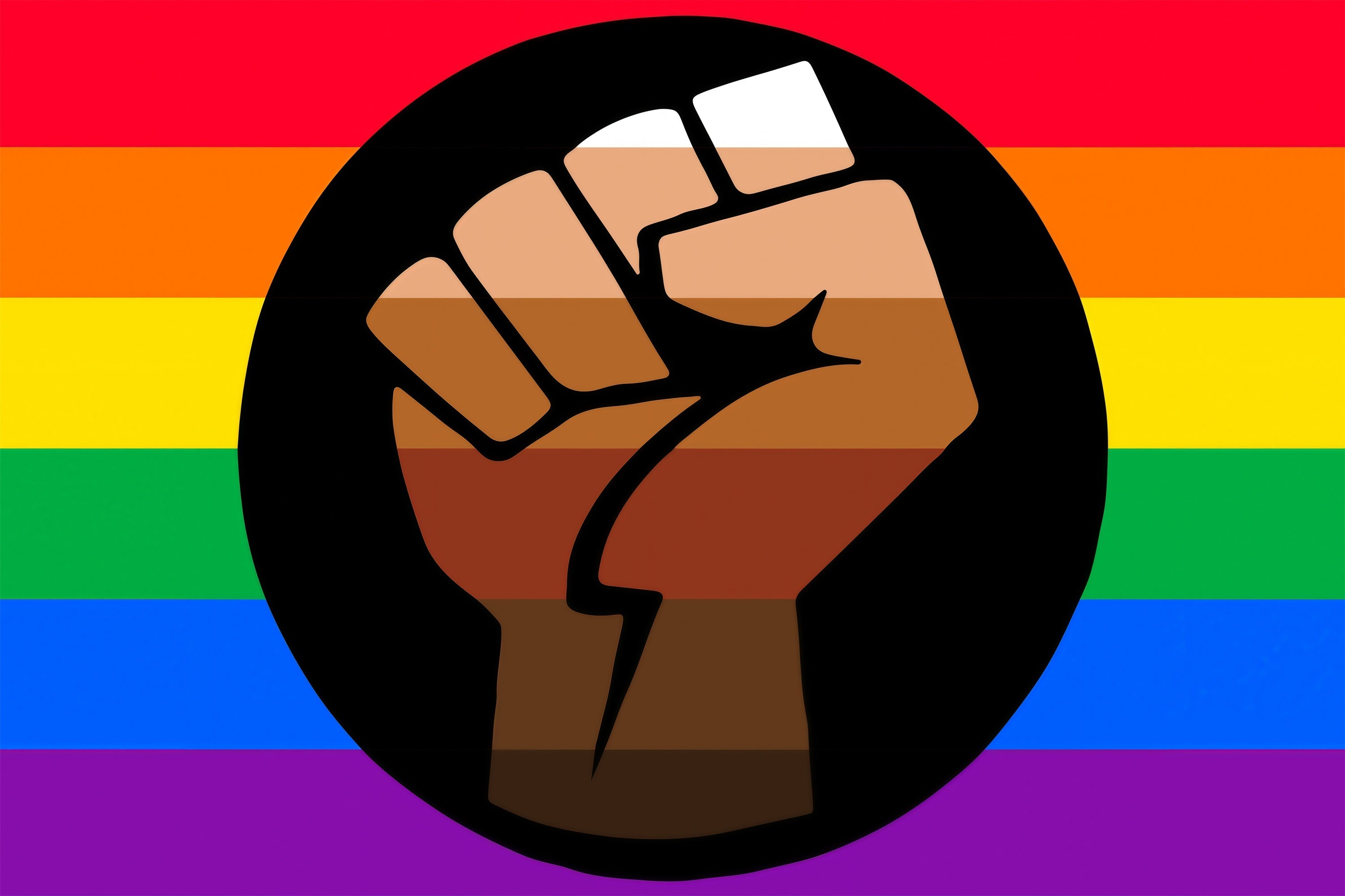 Pride Photo Backdrop Colorful Strength Unity Backdrop UK GQ5-235