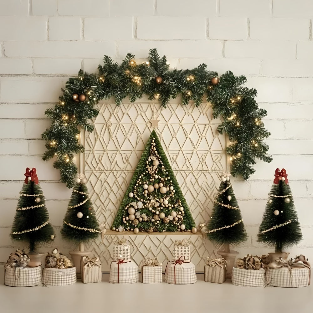 Christmas Backdrops Minimalist Holiday Wall Backdrop UK GQ57-5