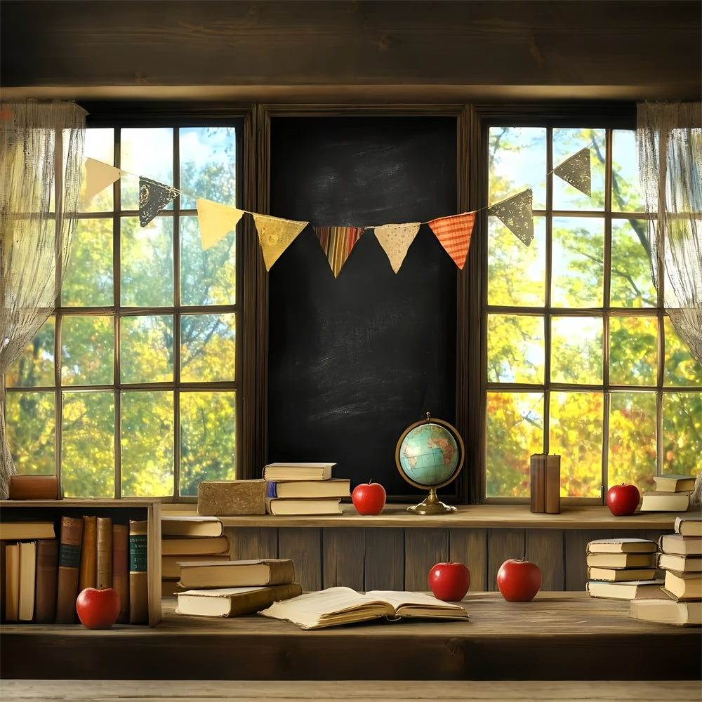 School Backdrop Bookstack Banner Learning Backdrop UK GQ6-120