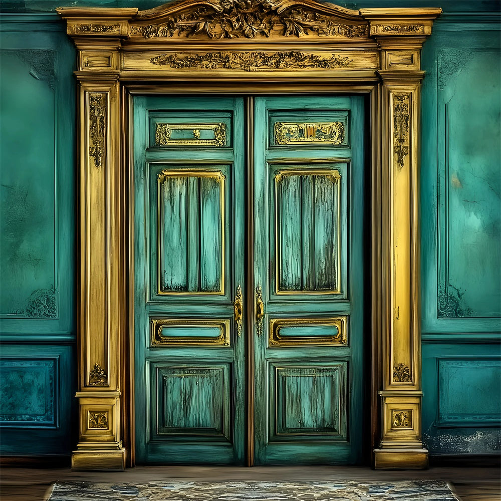 School Photo Backdrops Golden Wisdom Door Backdrop UK GQ6-156