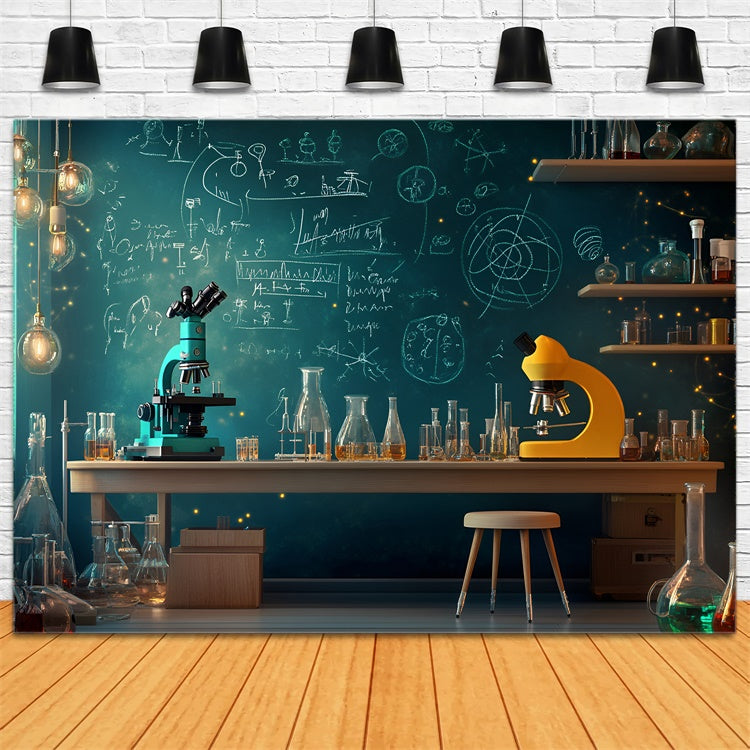 Chemistry Backdrop Science Lab Discovery Backdrop UK GQ6-166