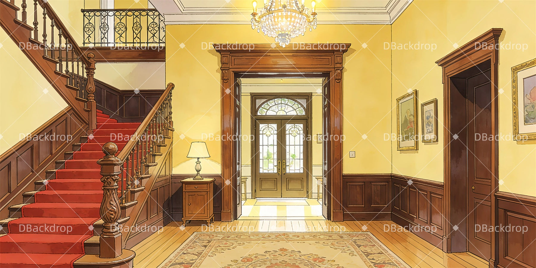Professional Stage Backdrops Manor Attic Theater Backdrops UK GQ63-T25