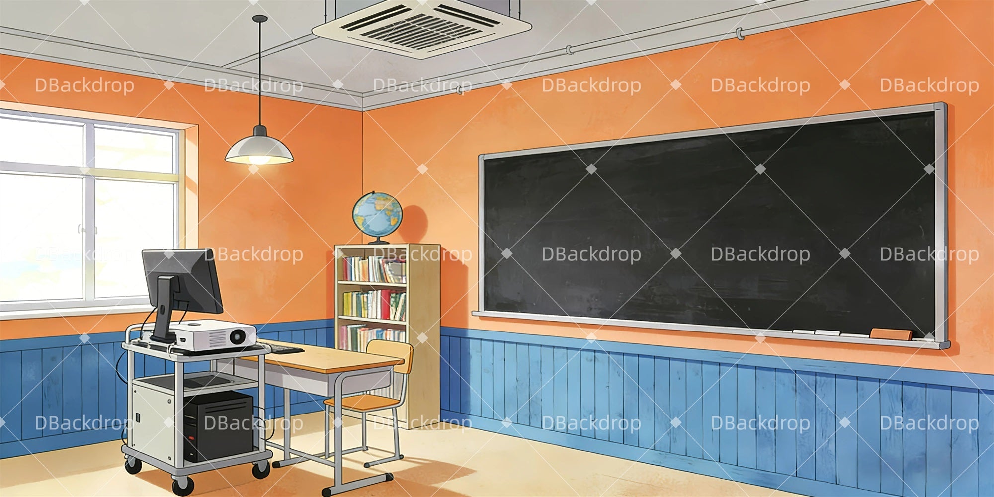 Stage Backdrop Ideas Classroom Interior Backdrop For Theater UK GQ63-T54