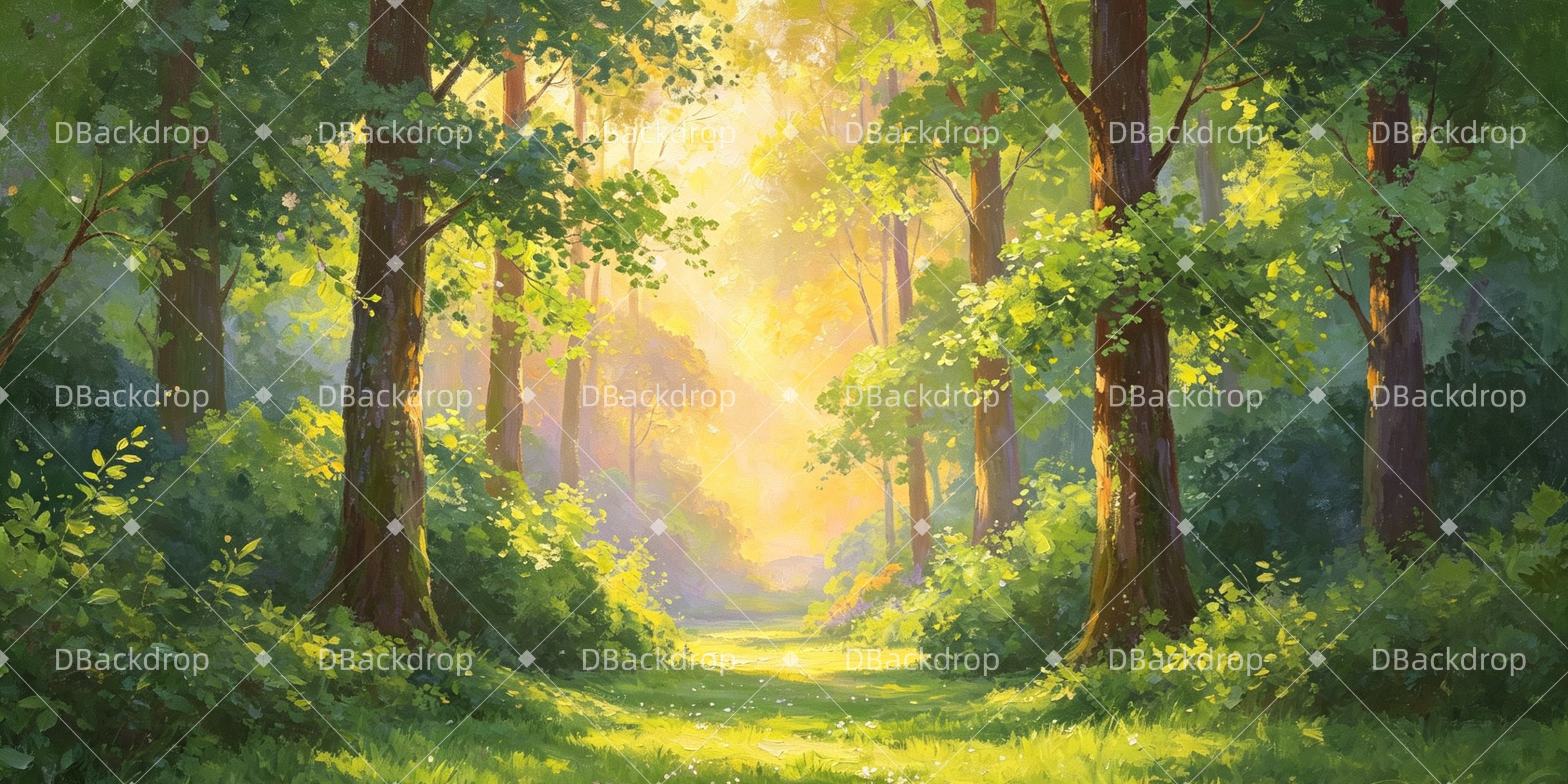 School Play Backdrops Forest Path Performance Backdrop UK GQ65-T1