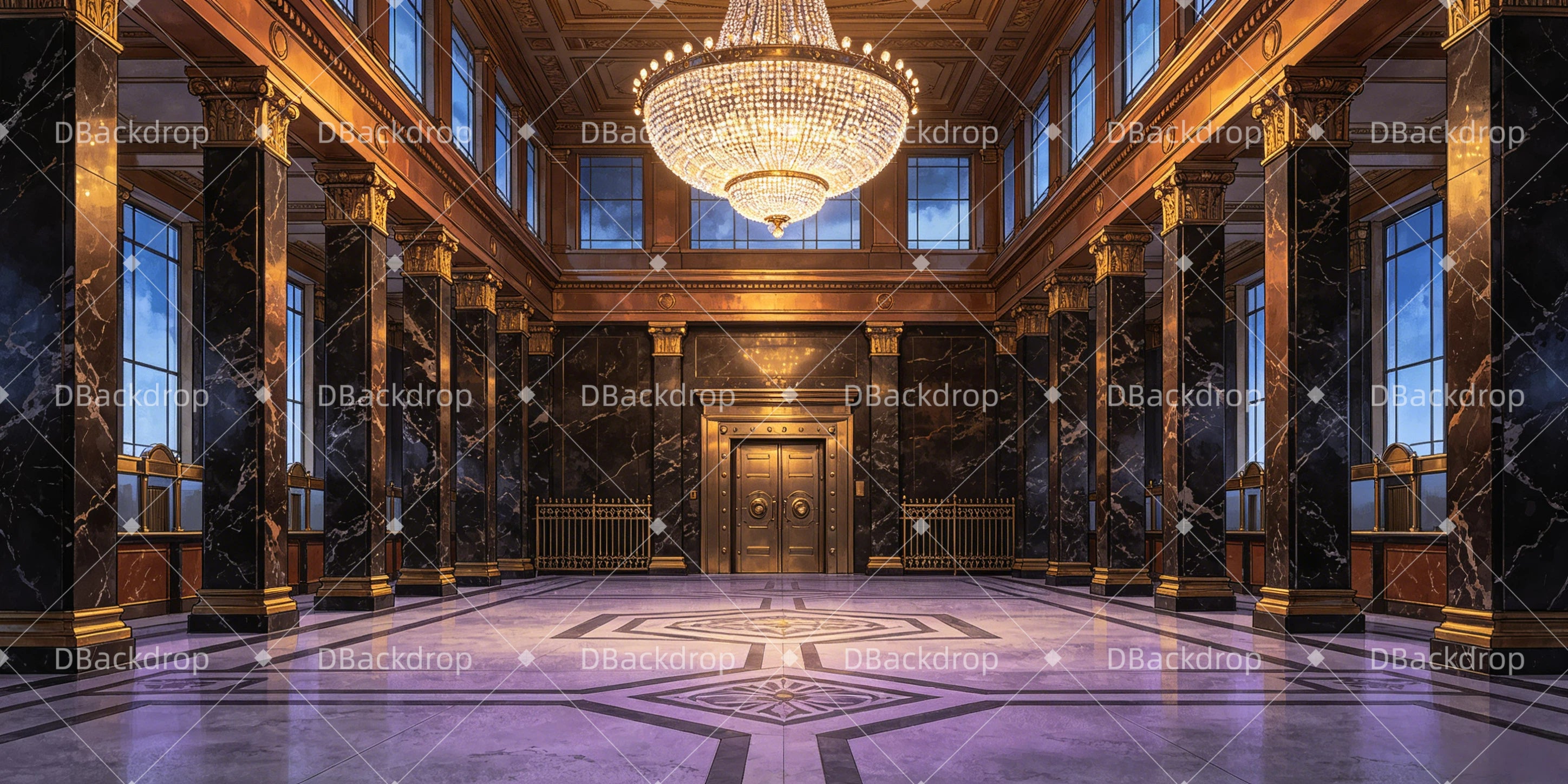 Backdrop For Theater Play Bank Interior Large Stage Backdrops UK GQ65-T47